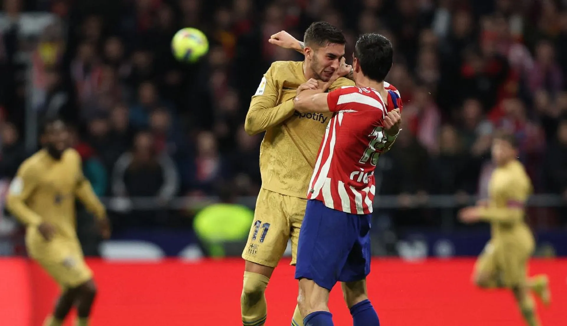 Atletico Vs Barcelona: Momen Gulat Savic Vs Torres, Berujung Kartu Merah