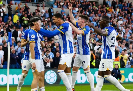 Brighton menjepret kemenangan beruntun juara Man City