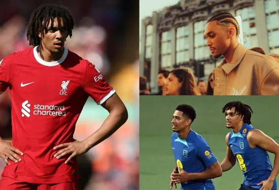 Bintang Liverpool Trent Alexander-Arnold memamerkan gaya rambut cornrows barunya - dan Virgil van Dijk, Jude Bellingham & Declan Rice semuanya setuju