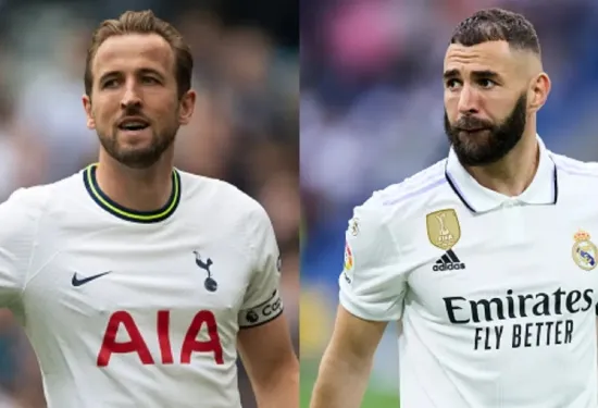 Statistik Harry Kane dibandingkan dengan Karim Benzema