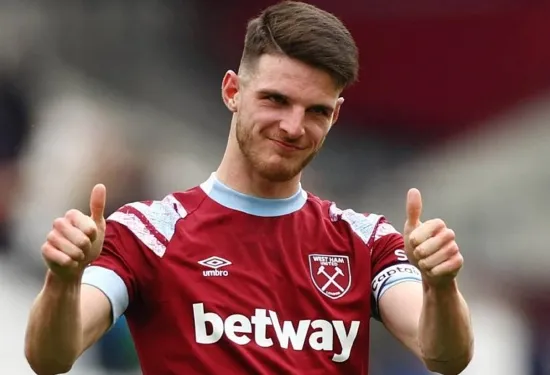 Arsenal mencapai kesepakatan untuk menandatangani Declan Rice