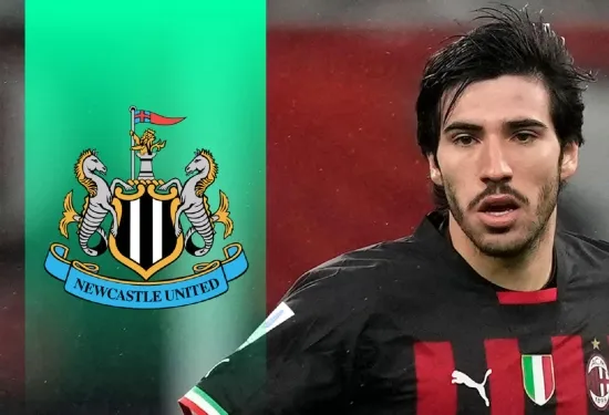 Newcastle menyelesaikan transfer rekor klub £ 60 juta untuk Sandro Tonali saat gelandang bergabung dari AC Milan dengan kontrak lima tahun