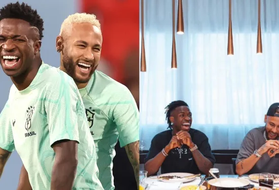 'Aku mencintaimu' - Starstruck Vinicius Junior menghabiskan hari dengan 'idola' Neymar saat bintang Real Madrid bersiap untuk musim baru