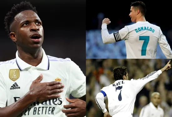 Langkah berani! Vinicius Jr meminta jersey No.7 lama Cristiano Ronaldo di Real Madrid