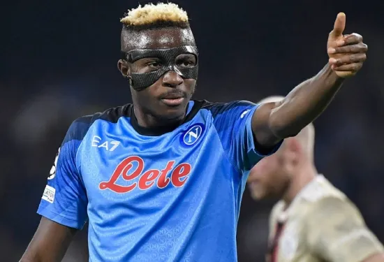 Striker Napoli Victor Osimhen menolak merayakannya meski mencetak gol ke gawang Udinese di tengah perselisihan TikTok dengan klubnya sendiri